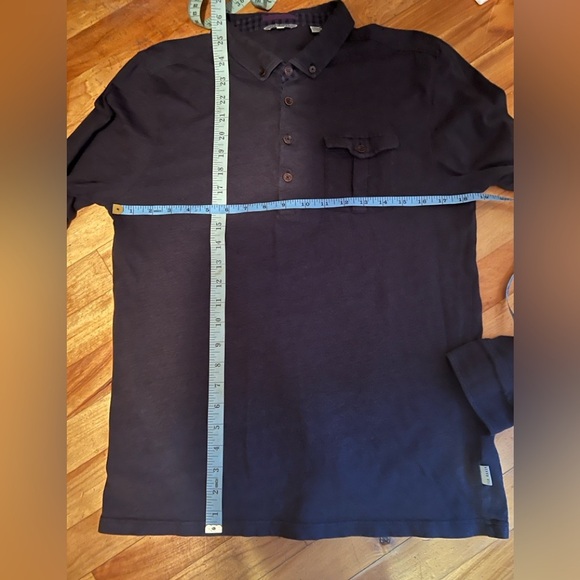 Ted Baker Men's Dark Gray Long Sleeve Shirt 4/L - Picture 14 of 14